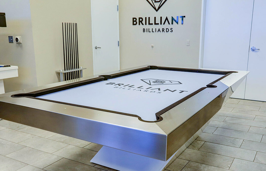 Optimus pool table with gravity-defying cantilever design