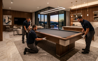 Blog | Luxury Custom Pool Tables | Brilliant Billiards Pool Table White Glove Installation in Luxury Homes