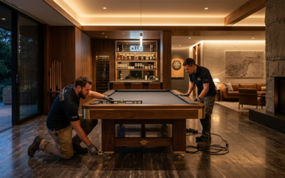 Professional Pool Table Installation in Luxury Homes and Clubs