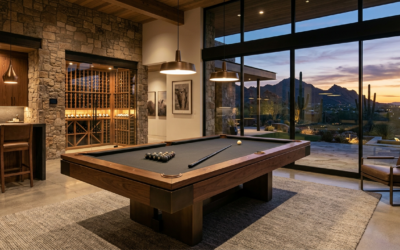 Blog | Luxury Custom Pool Tables | Brilliant Billiards Cantilever Pool Table Architecture in Scottsdale Luxury Homes