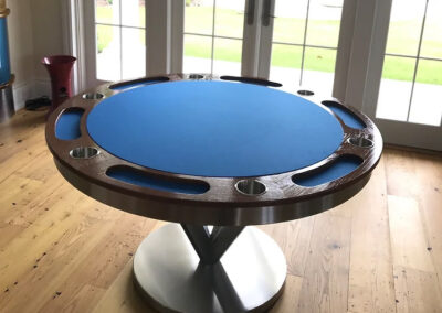 Luxury custom card table for upscale entertainment rooms