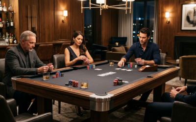 Blog | Luxury Custom Pool Tables | Brilliant Billiards Pool Table With Removable Neoprene Poker Overlay Benefits Explained