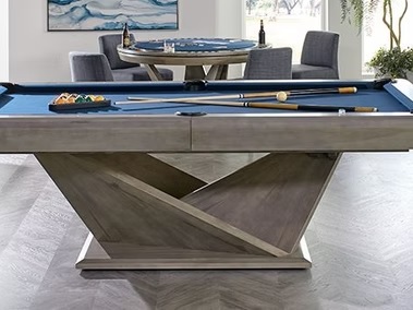 The Paper Dove custom luxury billiard table handcrafted by Brilliant Billiards