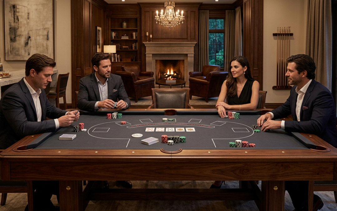 Convertible Pool Table Poker Table by Brilliant Billiards
