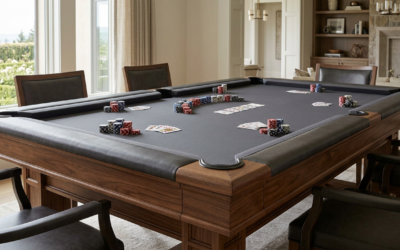 Blog | Luxury Custom Pool Tables | Brilliant Billiards Dual-Purpose Pool Table and Poker Table Benefits for Luxury Homes