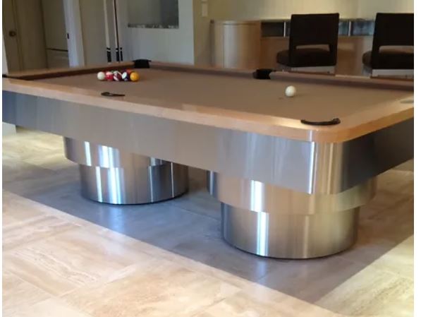 Another view of the Art Deco pool table