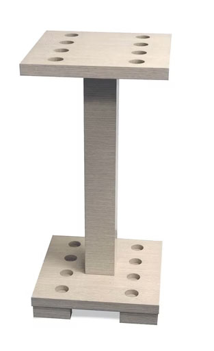 Freestanding cue rack design from Brilliant Billiards