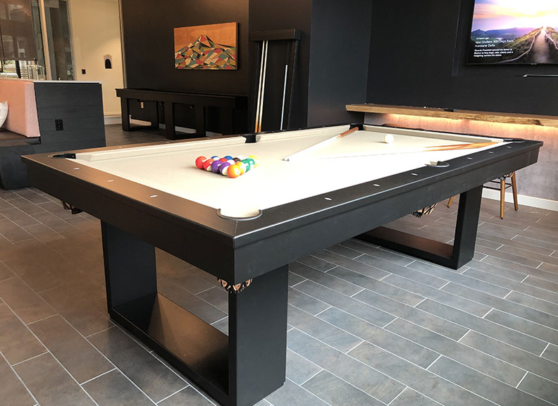 Elevate custom pool table from the Brilliant Billiards collection