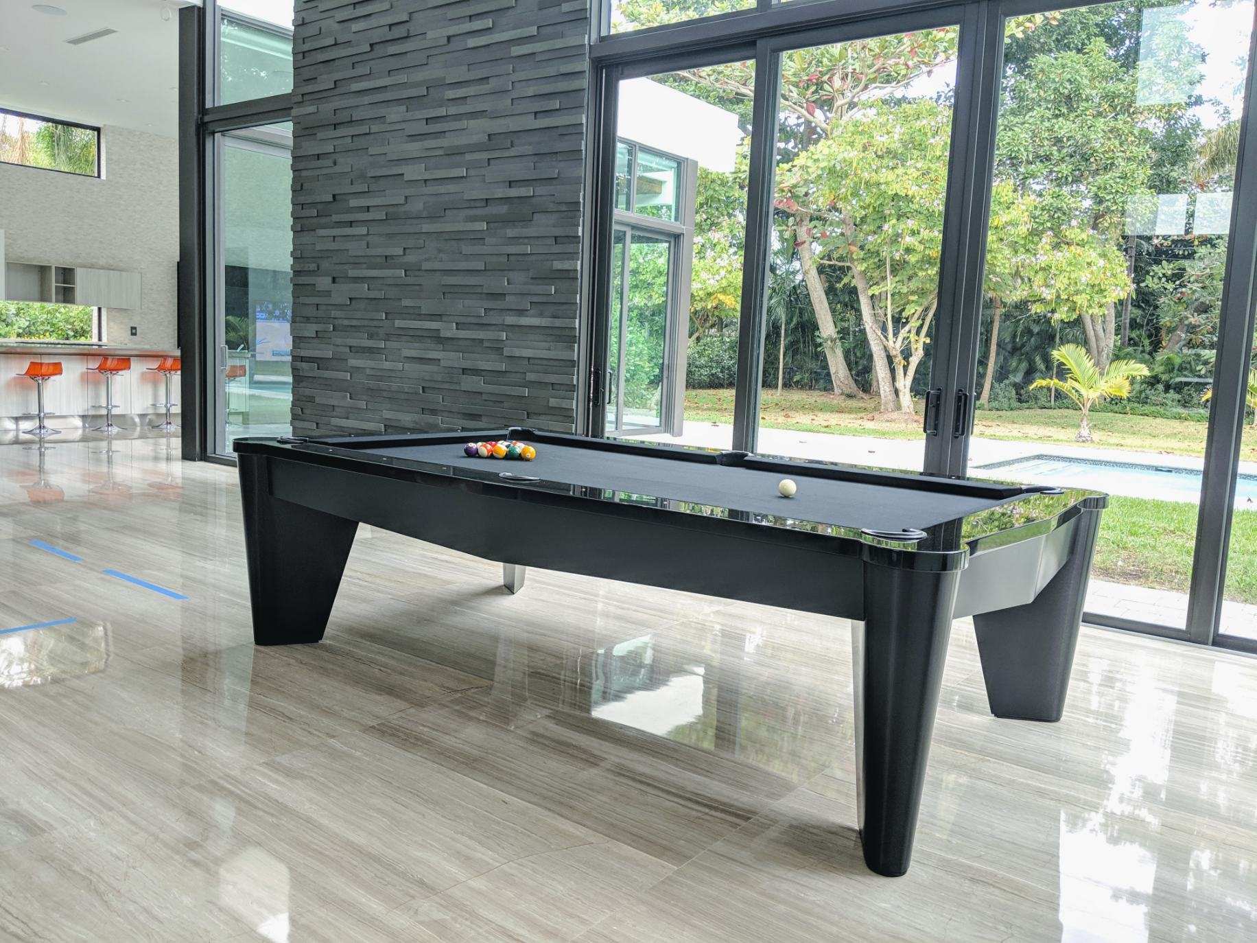 Another view of the Knight pool table
