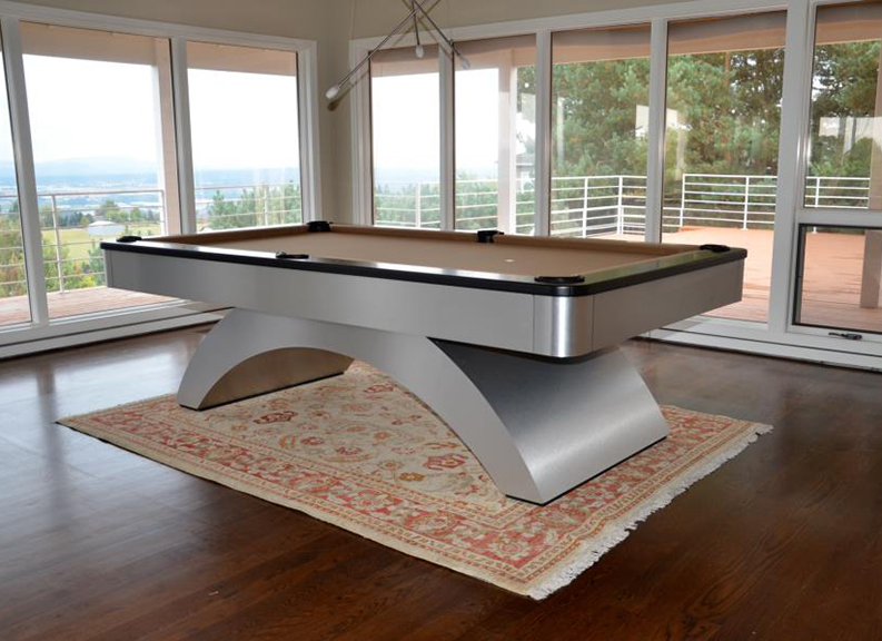 Waterfall custom pool table from the Brilliant Billiards collection